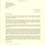 Andrea Leadsom writes to to Mark Thurston with concerns re proposed speed reduction at build stage