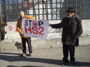 Stop HS2 poster in Italy