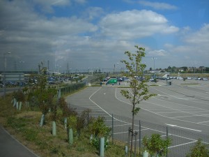 Empty car park at Ebbsfleet 30th July 2011