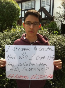 I struggle to breathe. How will I cope with the pollution from HS2 construction #asthema #stophs2
