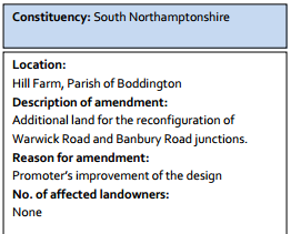 According to HS2 Ltd, taking addtional land doesn't have to affect landowners
