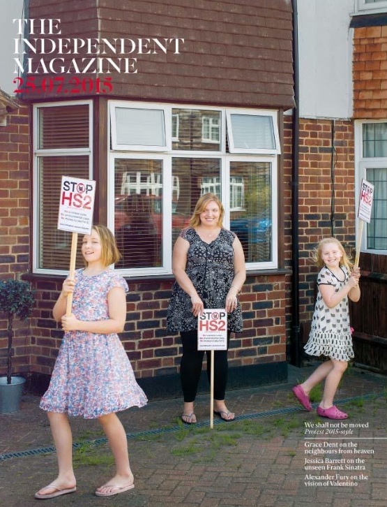 Keri Brennan and family on the cover of the Independent Weekend Magazine