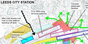 Integrated Leeds Station plan detail