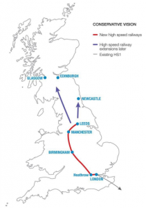 The original Bow Group proposals for HS2