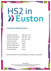 HS2 opening hours