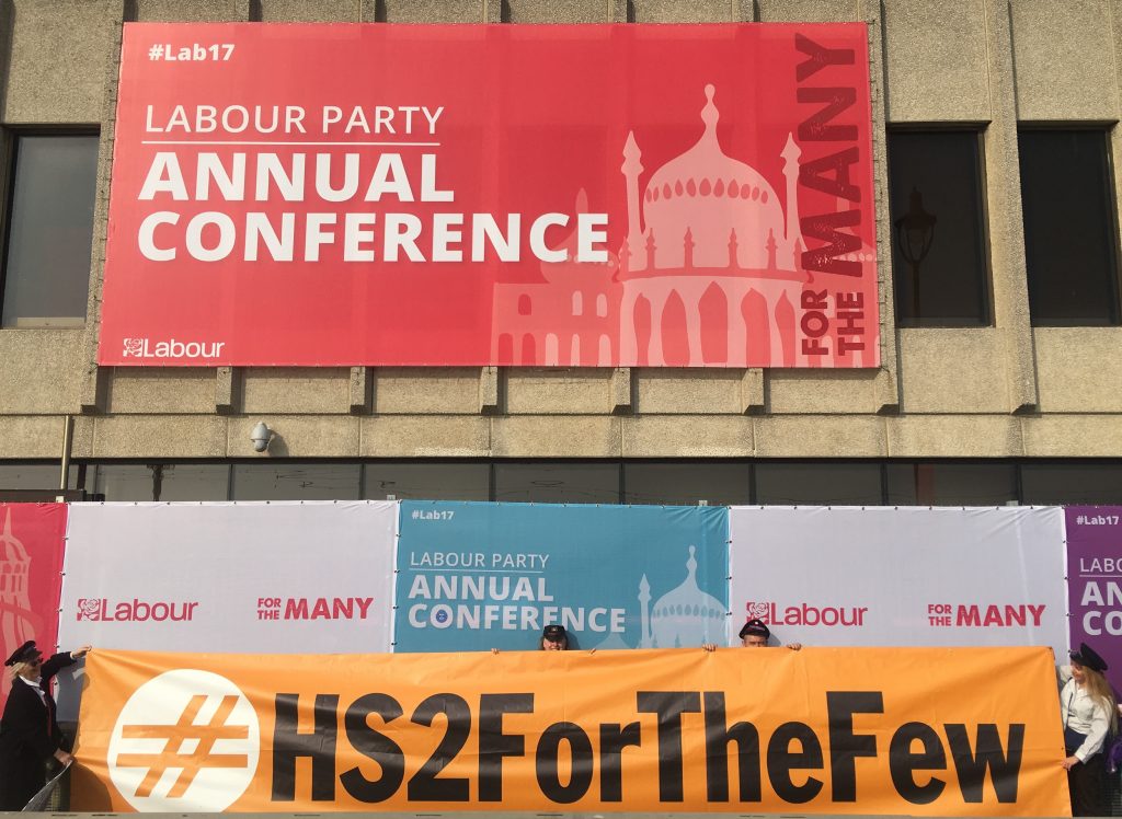 Stop HS2 Rebrand Labour Conference as Petition Nears 10,000 STOP HS2